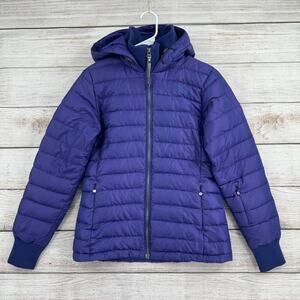 The North Face Goose Down 600 Puffer Jacket Womens Small Purple Hooded